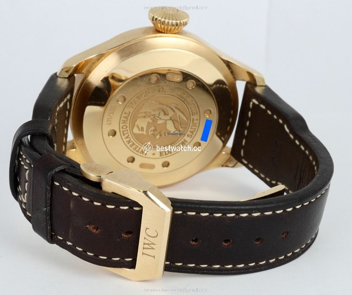 IWC Big Pilot Mens watch Unisex Automatic Rose gold IW500421 Replica 2