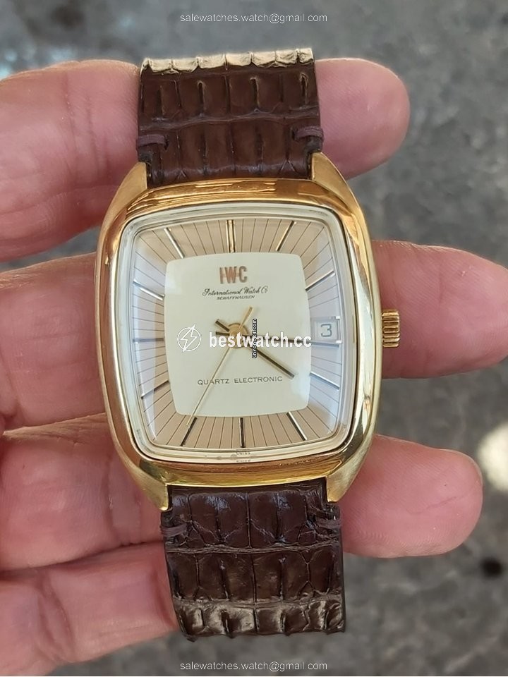 IMG_9085 IWC Mens watch Unisex Quartz Yellow gold 3203 Replica 2