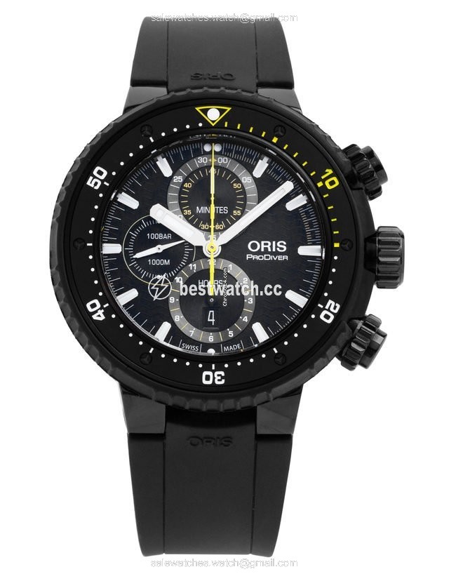 IMG_9085 Oris ProDiver Chronograph Mens watch Unisex Automatic Titanium 01 774 7727 7784-SET Replica 2