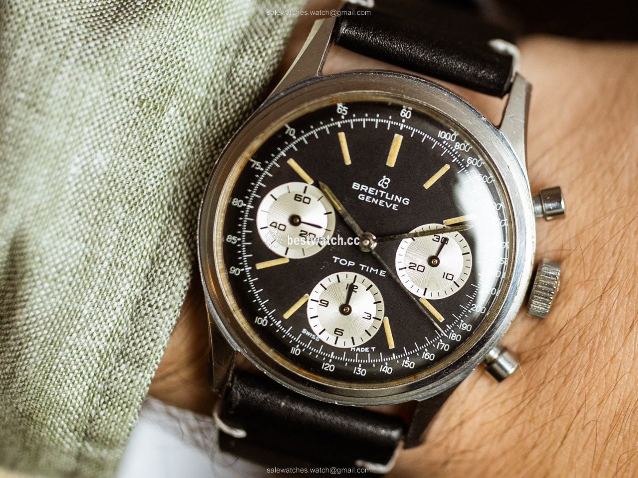 IMG_9085 Breitling Top Time Mens watch Unisex Manual winding Steel 765 Replica 2
