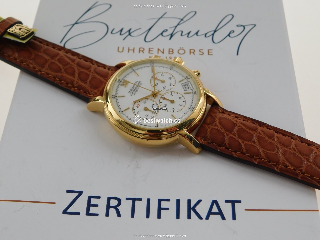 IMG_9085 Zenith El Primero Chronograph Mens watch Unisex Automatic Yellow gold 06-0023 Replica 2