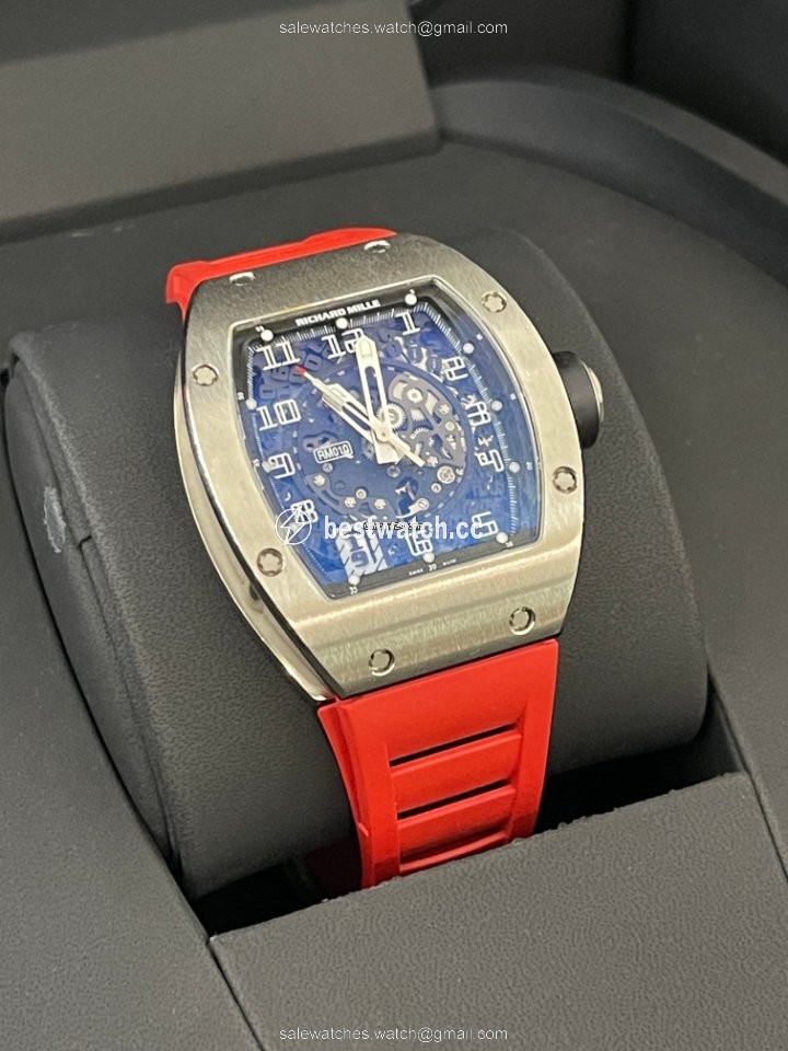 Richard Mille RM 010 Mens watch Unisex Automatic White gold RM010 Replica 2