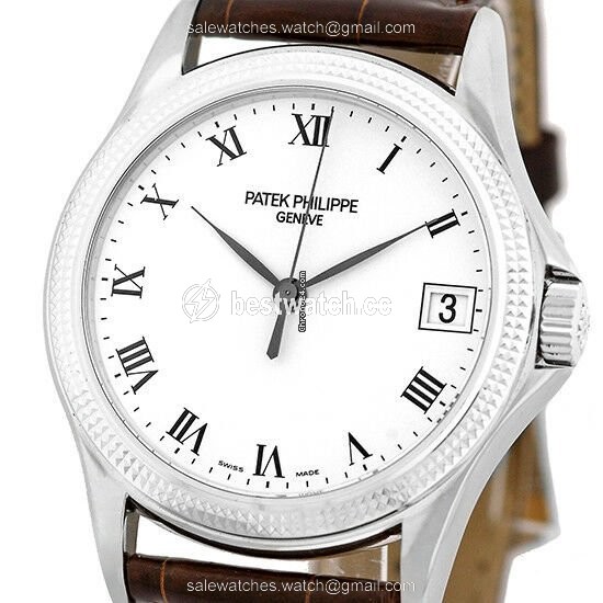 Patek Philippe Calatrava Mens watch Unisex Automatic White gold 5117 G Replica 2