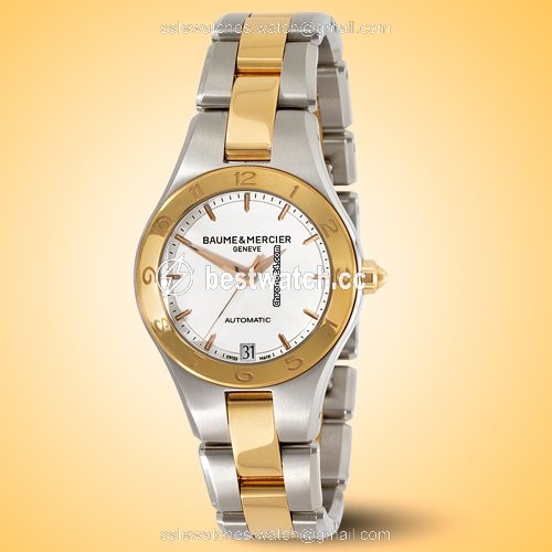 Baume & Mercier Linea Womens watch Automatic Gold Steel MOA10073 Replica 2