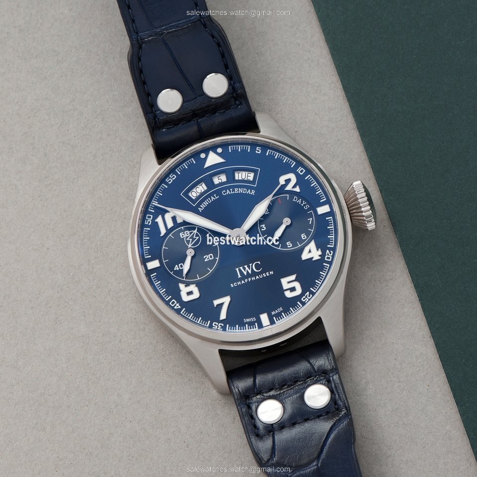 IMG_9085 IWC Big Pilot Mens watch Unisex Automatic White gold IW502703 Replica 2