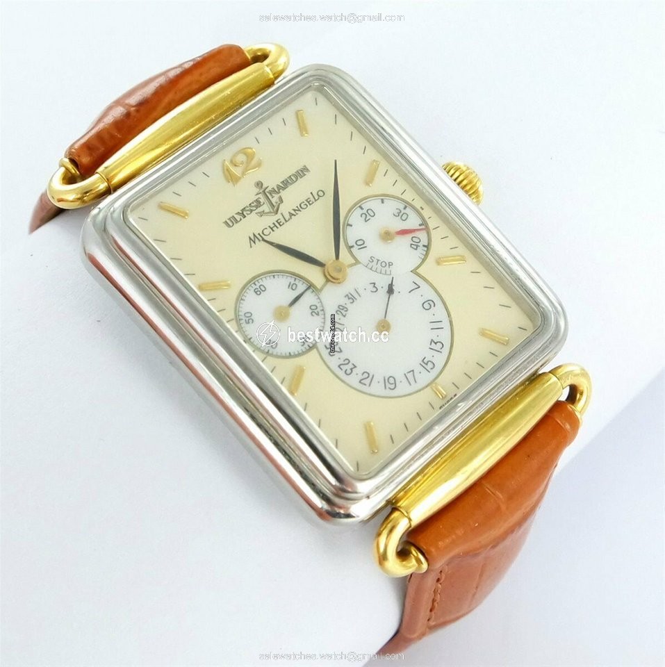 IMG_9085 Ulysse Nardin Michelangelo Automatic Gold Steel 174-44 Replica 2