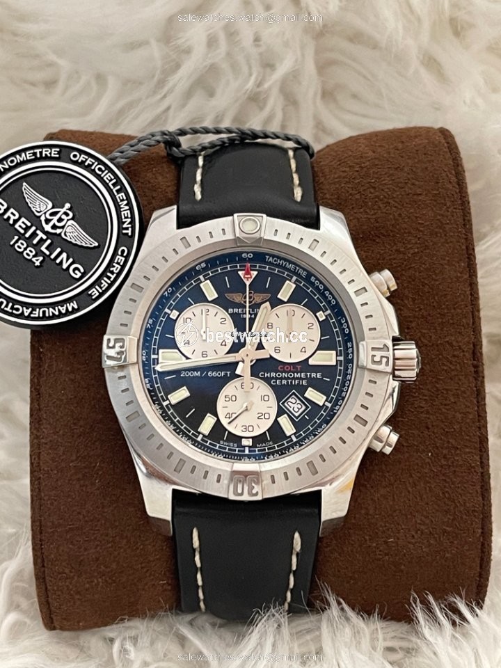 IMG_9085 Breitling Colt Chronograph Mens watch Unisex Quartz Steel A73388111B1X1 Replica 2