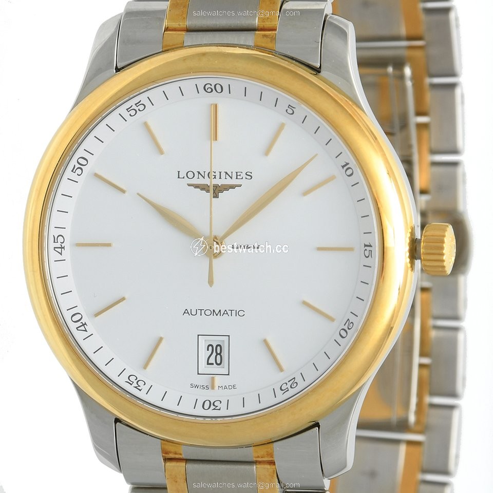 IMG_9085 Longines Master Collection Mens watch Unisex Automatic Gold Steel L2.628.5.12.7 Replica 2