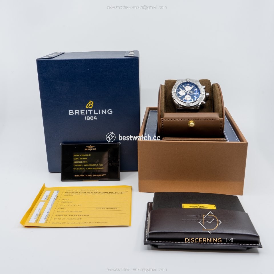 IMG_9085 Breitling Super Avenger II Mens watch Unisex Automatic Steel A1337111 BC29 168A Replica 2