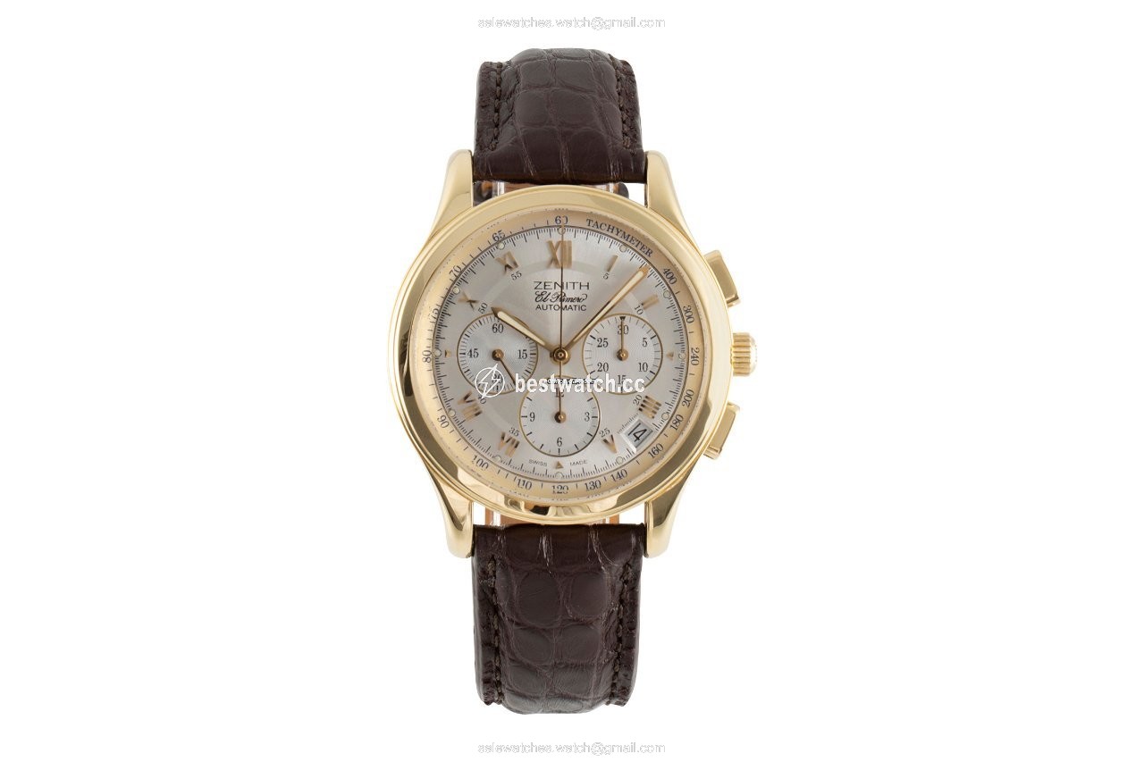 Zenith El Primero Chronograph Mens watch Unisex Automatic Yellow gold 30.0500.400 Replica 2