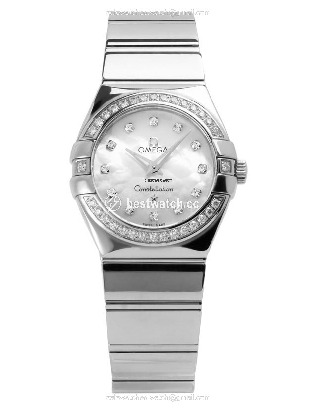 Omega Constellation Quartz Mens watch Unisex Quartz Steel 123.15.27.60.55.001 Replica 2