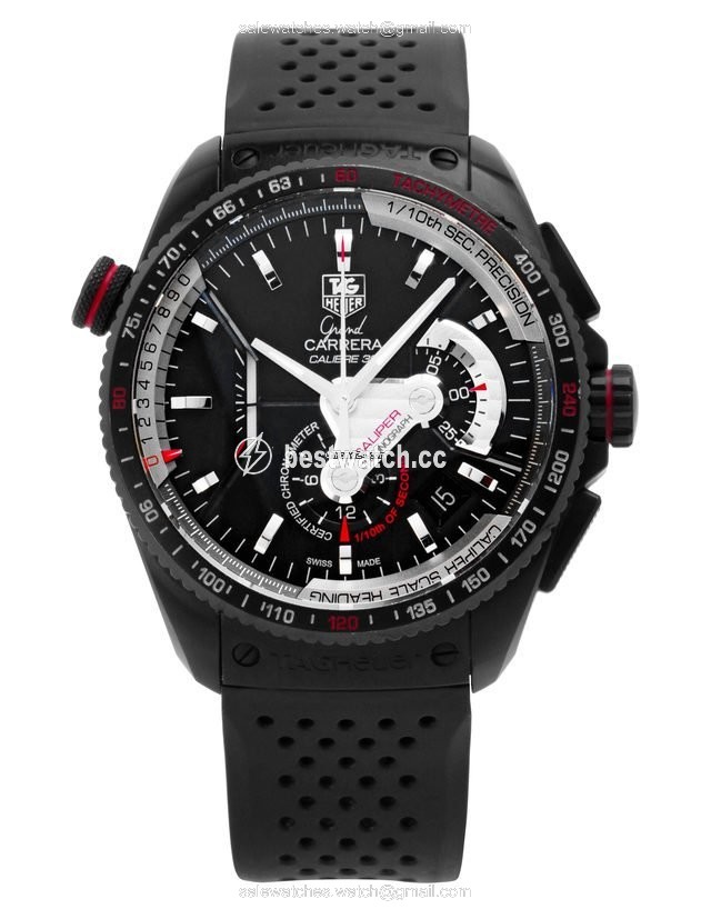 TAG Heuer Grand Carrera Mens watch Unisex Automatic Titanium CAV5185.FT6020 Replica 2
