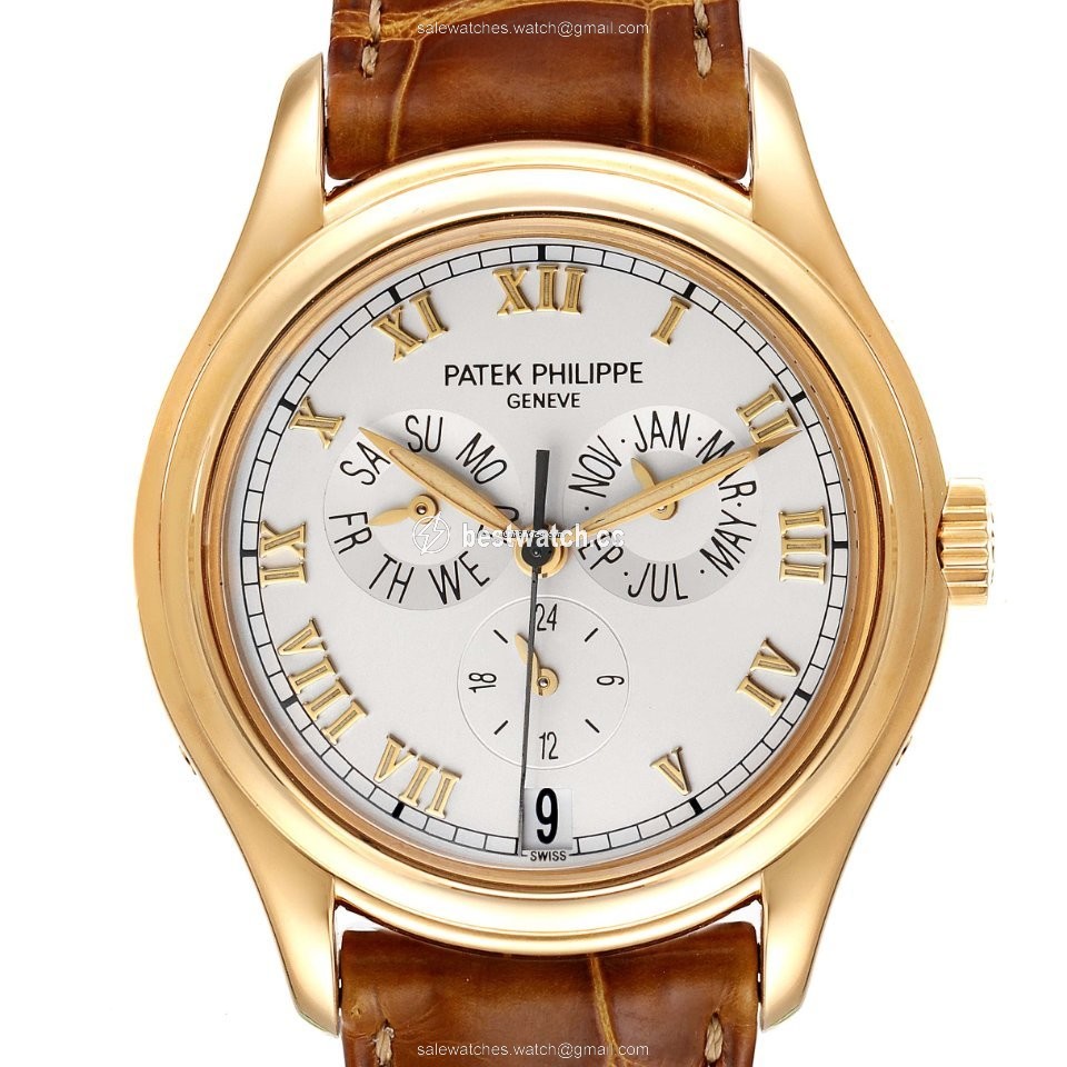 IMG_9085 Patek Philippe Annual Calendar Mens watch Unisex Automatic Yellow gold 5035 Replica 2