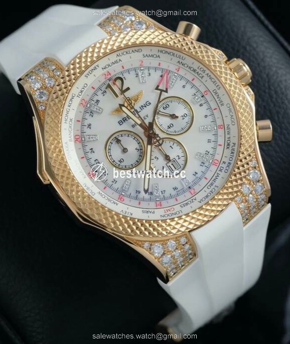 IMG_9085 Breitling Bentley GMT Mens watch Unisex Automatic Rose gold R47362 Replica 2
