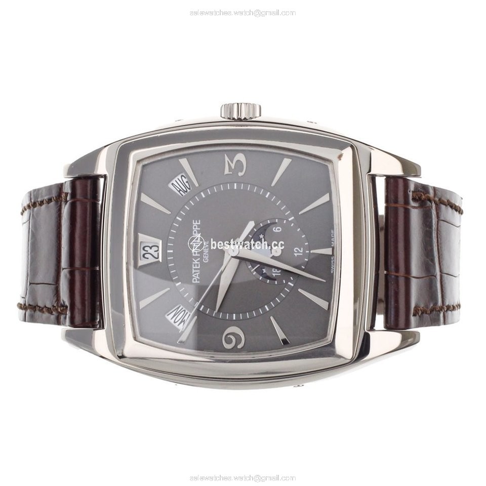 IMG_9085 Patek Philippe Gondolo Mens watch Unisex Automatic White gold 5135G-010 Replica 2