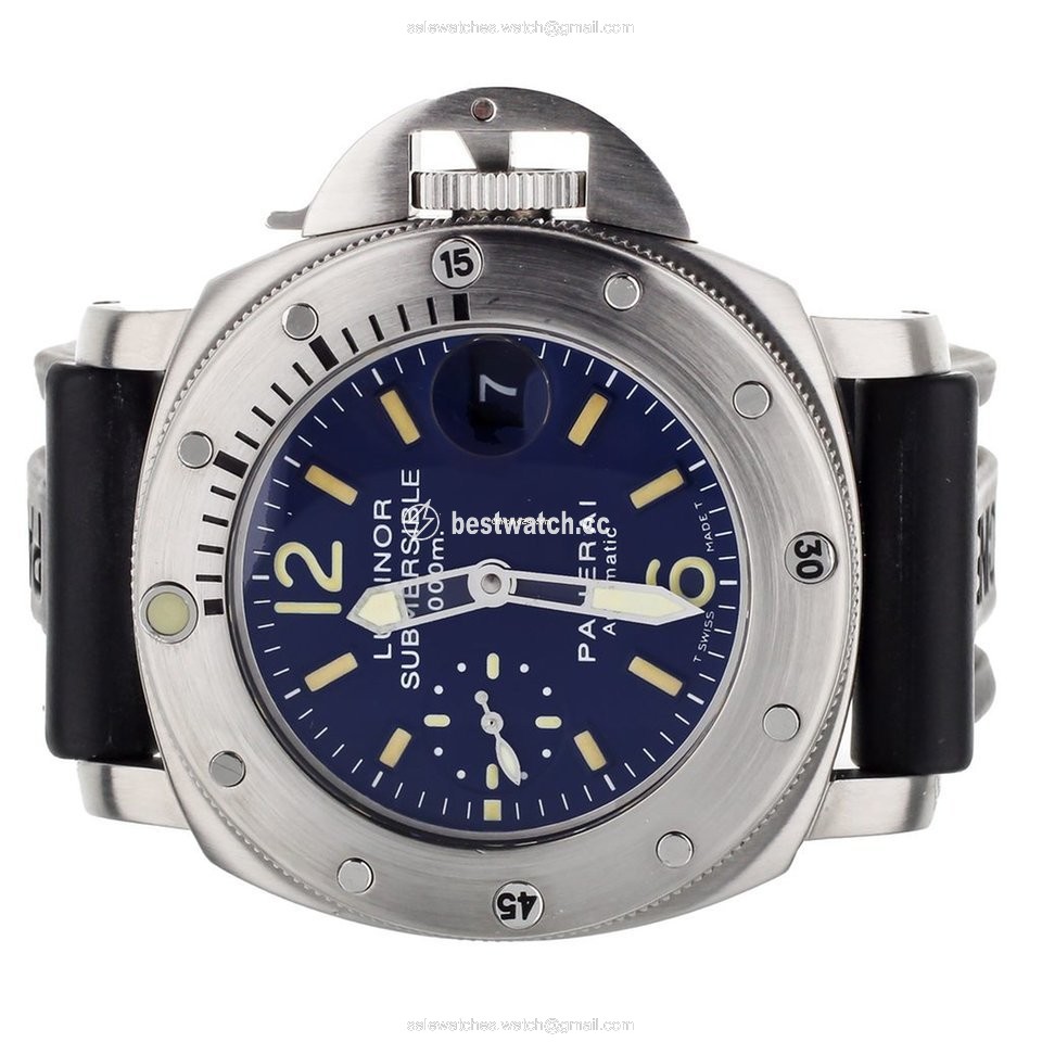 Panerai Luminor Submersible Mens watch Unisex Automatic Steel PAM87 Replica 2