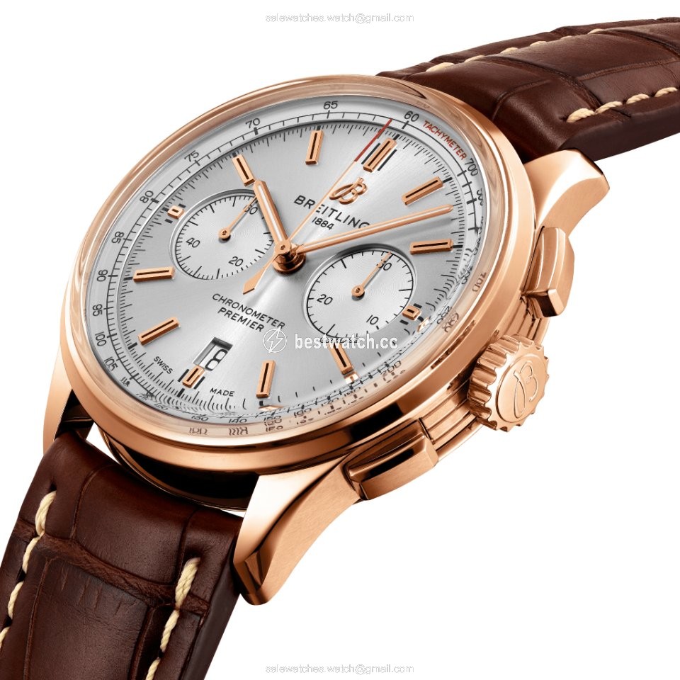 Breitling Mens watch Unisex Automatic Rose gold RB0118371G1P1 Replica 2