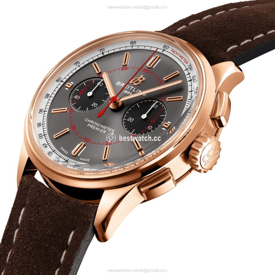 Breitling Mens watch Unisex Automatic Red gold RB0118A31B1X1 Replica 2