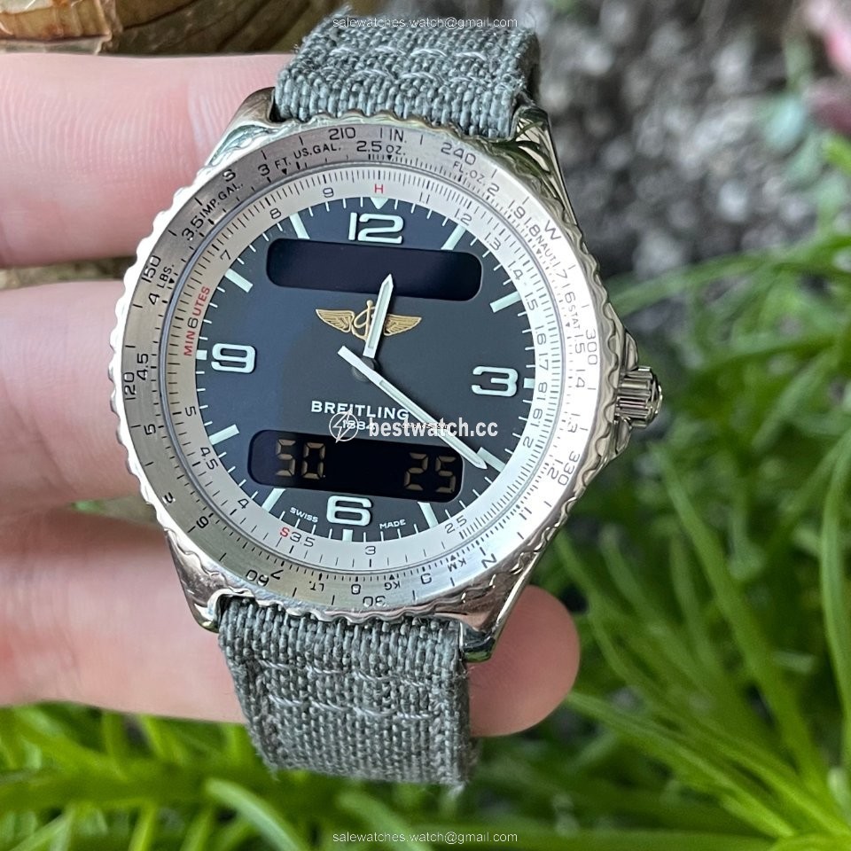 IMG_9085 Breitling Chronospace Mens watch Unisex Quartz Steel A56012.1 Replica 2