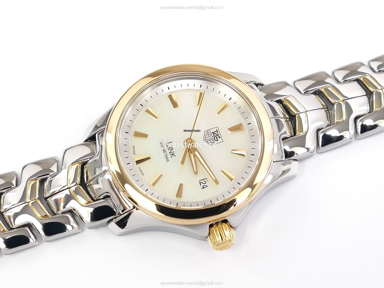 TAG Heuer Link Lady Womens watch Quartz Gold Steel WJF1352.BB0581 Replica 2