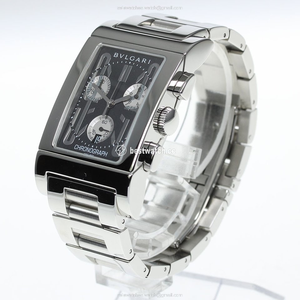 IMG_9085 Bulgari Rettangolo Mens watch Unisex Quartz Steel RTC49S Replica 2