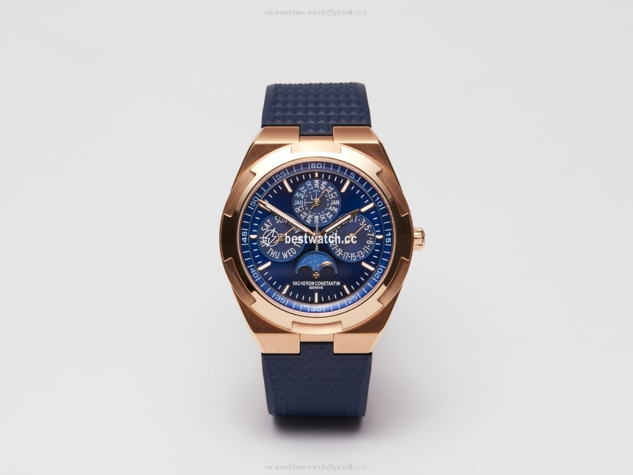 IMG_9085 Vacheron Constantin Overseas Mens watch Unisex Automatic Rose gold 4300V 000R-B509 Replica 2