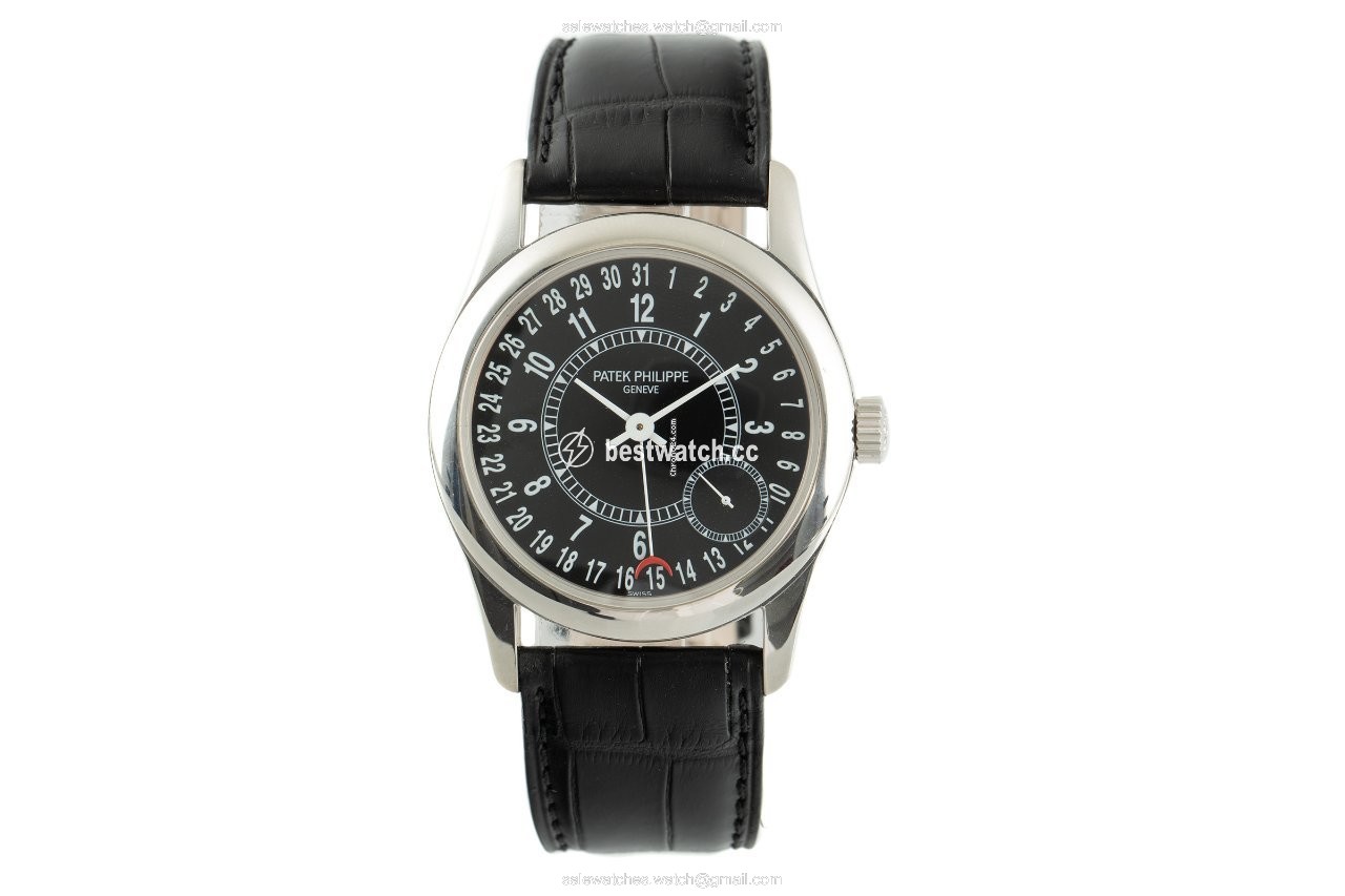 Patek Philippe Calatrava Mens watch Unisex Automatic White gold 6000 Replica 2