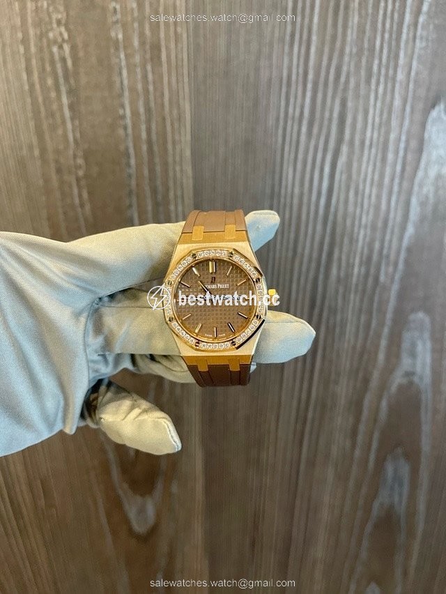 Audemars Piguet Royal Oak Lady Mens watch Unisex Automatic Red gold 67651OR.ZZ.D080CA.01 Replica 2