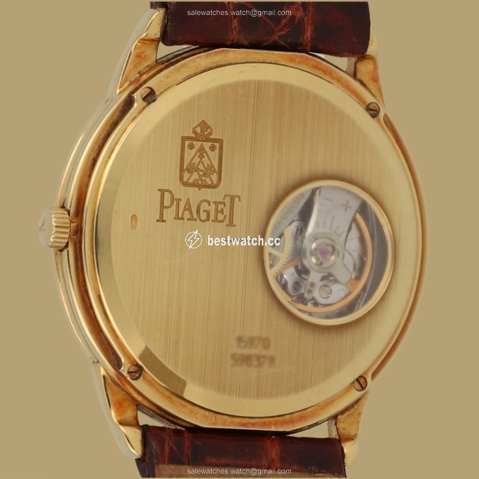 IMG_9085 Piaget Gouverneur Mens watch Unisex Manual winding Yellow gold 15970 Replica 2