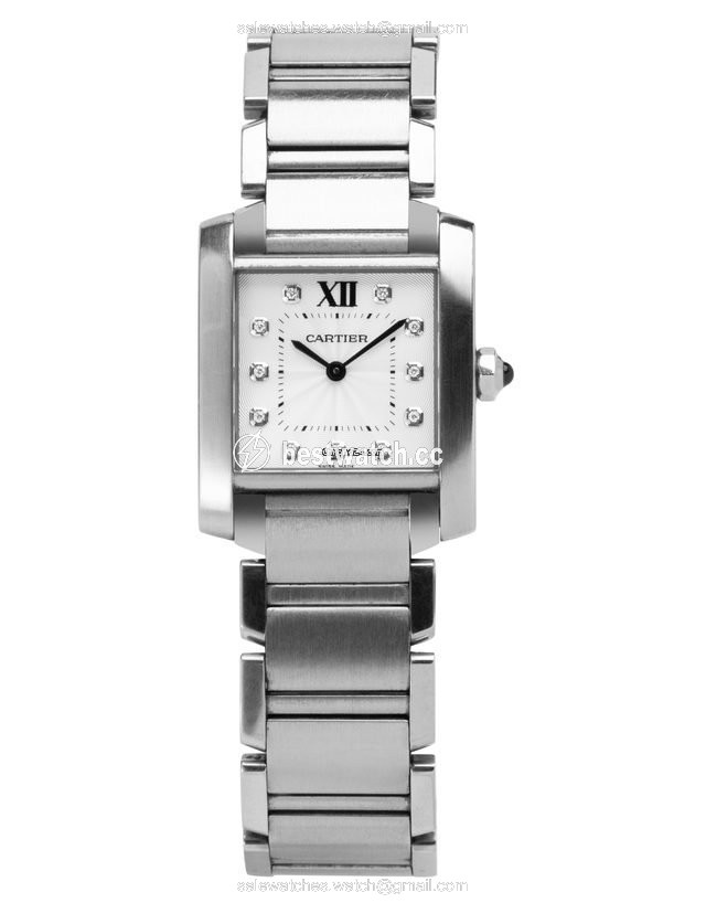 IMG_9085 Cartier Tank Francaise Mens watch Unisex Quartz Steel WE110007 Replica 2