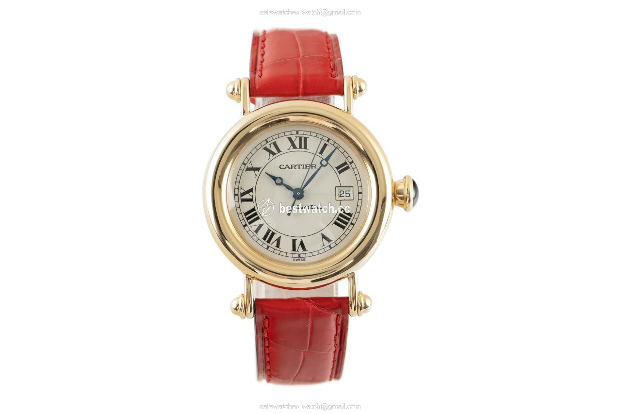 IMG_9085 Cartier Diabolo Womens watch Quartz Yellow gold 14200 Replica 2