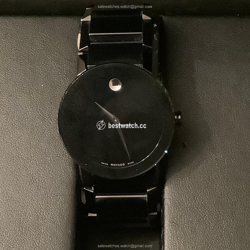 IMG_9085 Movado Sapphire Mens watch Unisex Quartz Steel 0606882 Replica 2