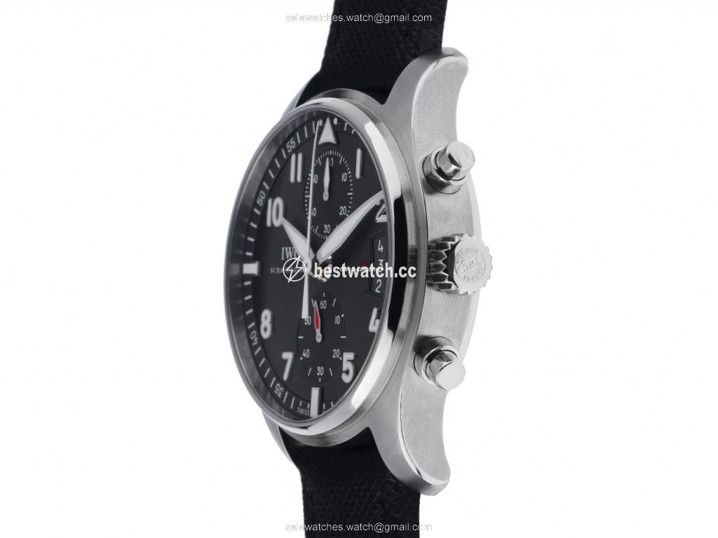 IMG_9085 IWC Pilot Spitfire Chronograph Mens watch Unisex Automatic Steel 387802 Replica 2