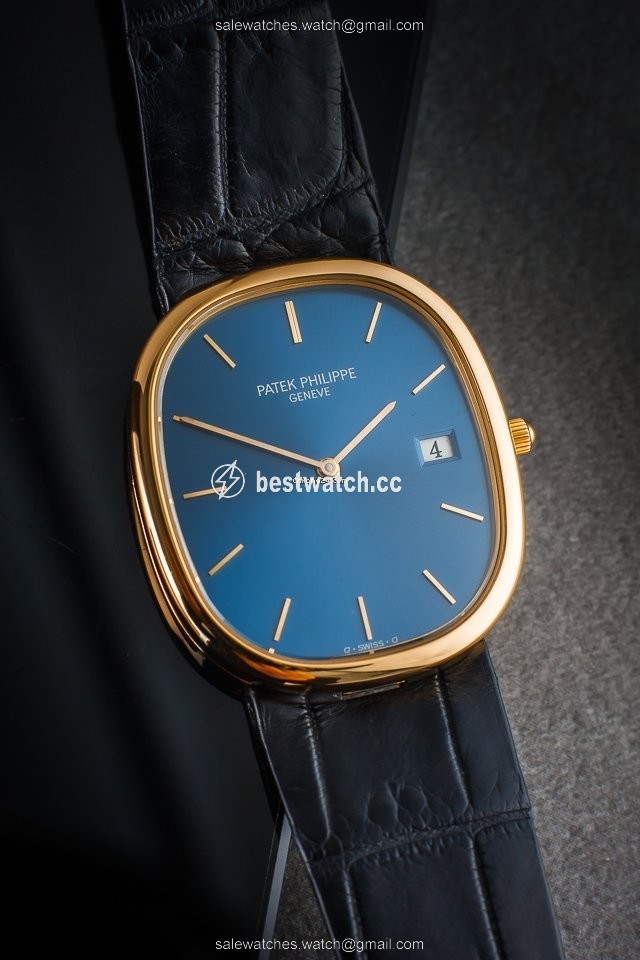IMG_9085 Patek Philippe Golden Ellipse Mens watch Unisex Quartz Yellow gold 3747 Replica 2