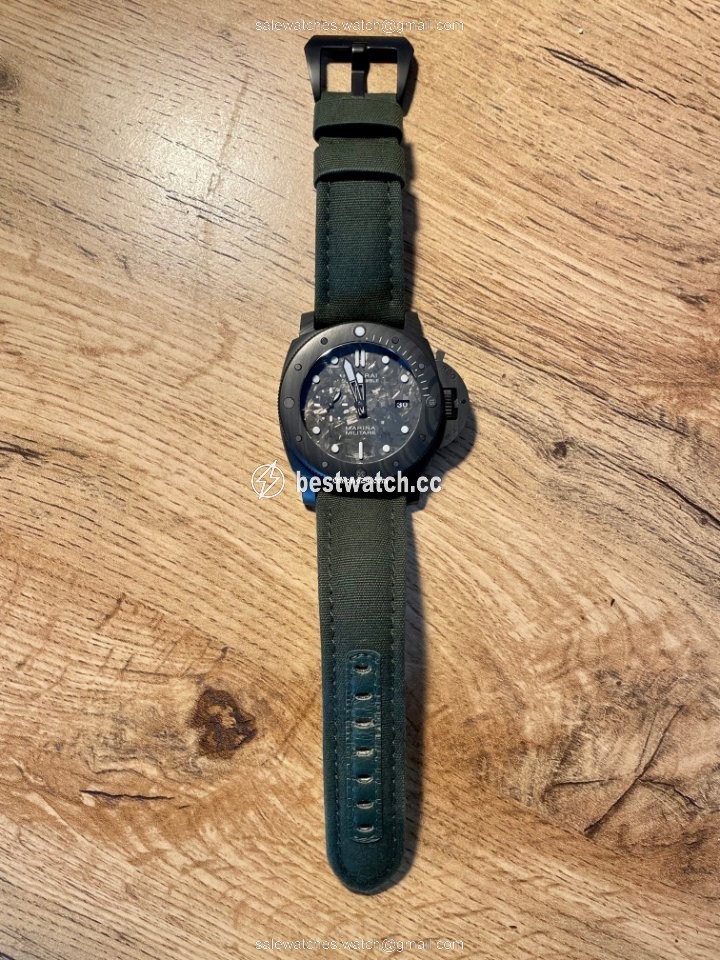 Panerai Mens watch Unisex Automatic Carbon PAM 00979 PAM 979 Replica 2