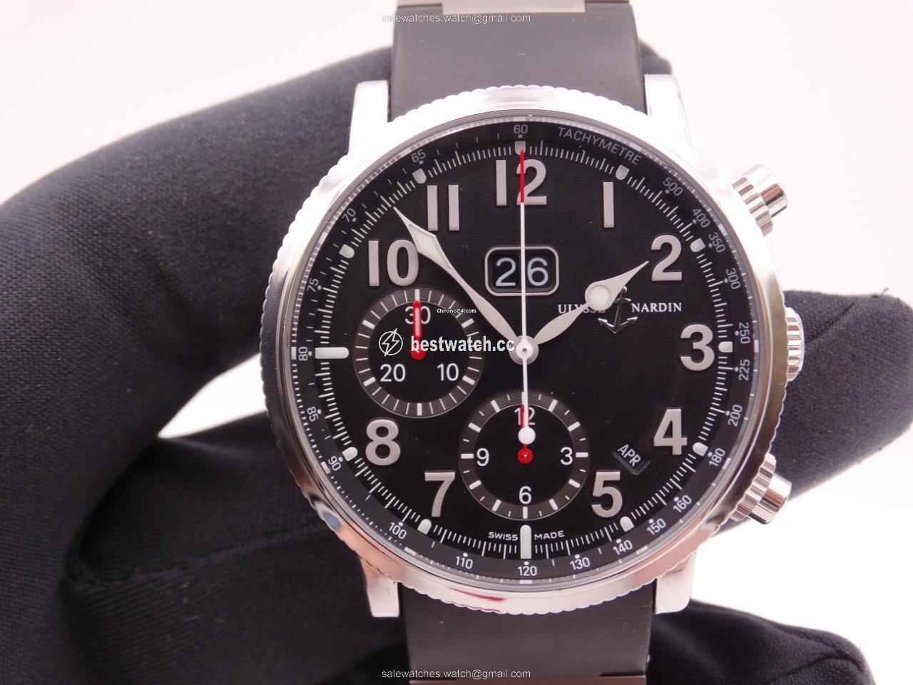 Ulysse Nardin Marine Chronograph Mens watch Unisex Automatic Steel 513-22 Replica 2