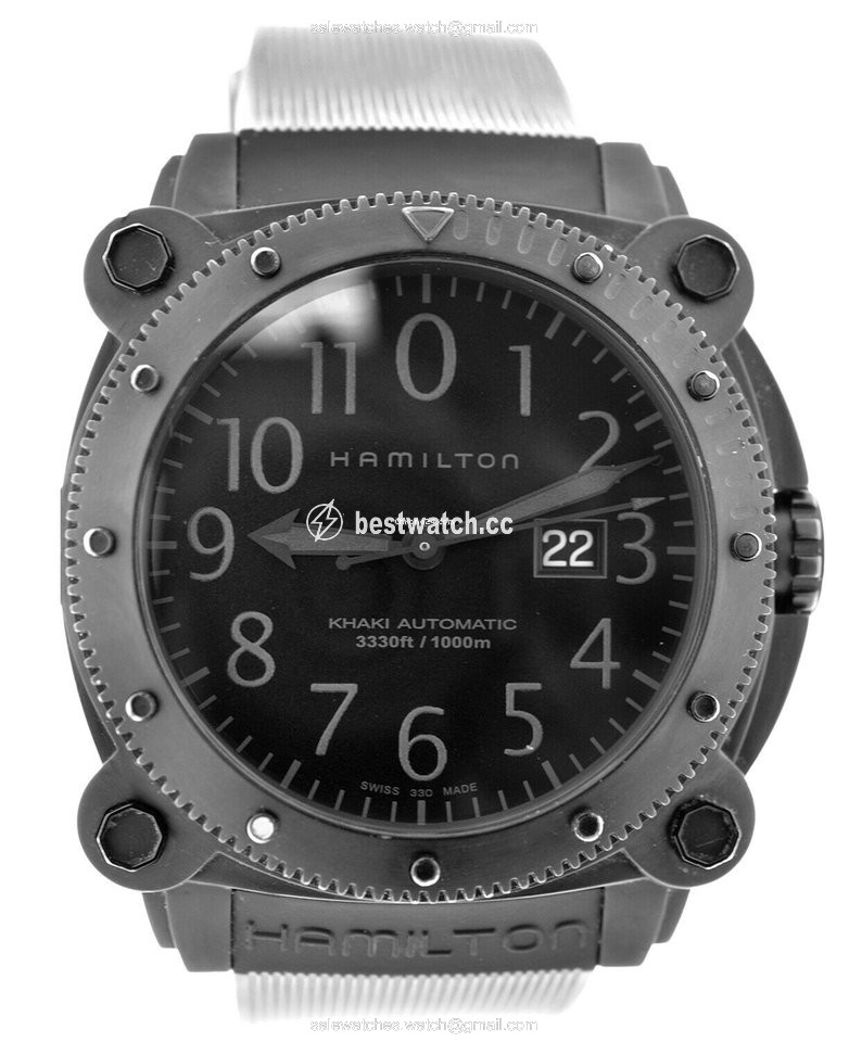 IMG_9085 Hamilton Khaki Navy BeLOWZERO Mens watch Unisex Automatic Steel H785850 Replica 2