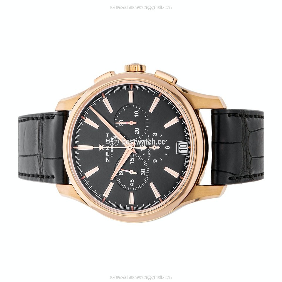 IMG_9085 Zenith Captain Chronograph Mens watch Unisex Automatic Rose gold 18.2112.400 23.C493 Replica 2