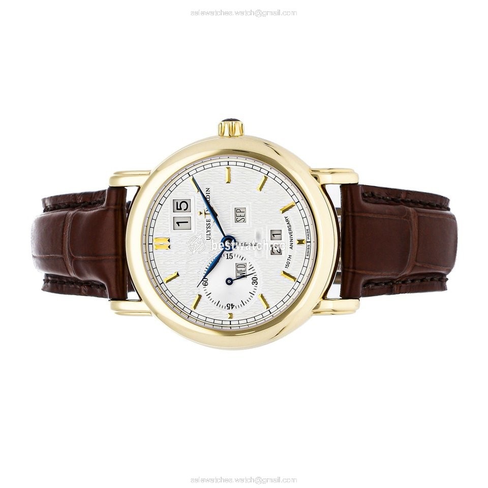 IMG_9085 Ulysse Nardin Mens watch Unisex Automatic Yellow gold 331-22 Replica 2