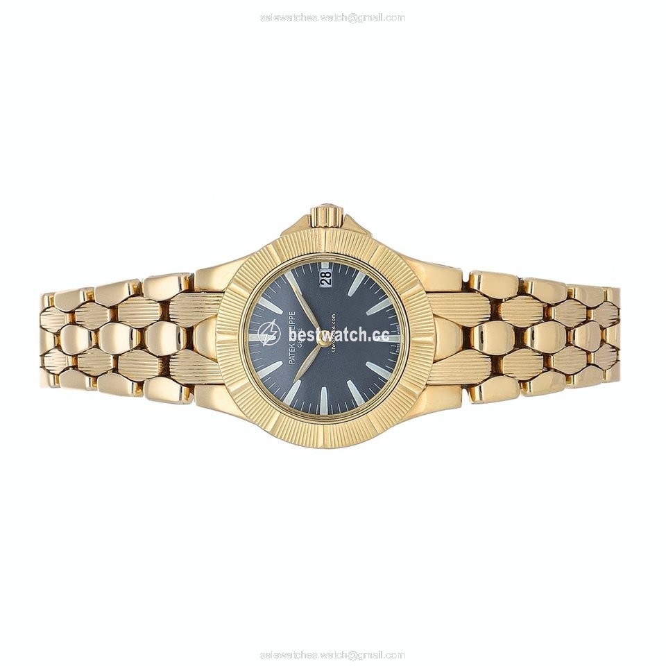 Patek Philippe Neptune Womens watch Quartz Yellow gold 4881 1J-012 Replica 2
