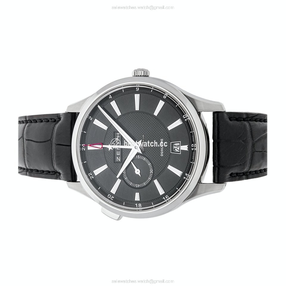 IMG_9085 Zenith Elite Dual Time Mens watch Unisex Automatic Steel 03.2130.682 22.C493 Replica 2
