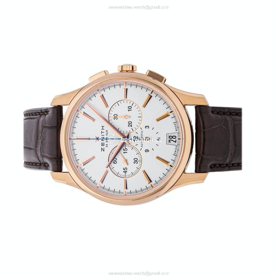 IMG_9085 Zenith Captain Chronograph Mens watch Unisex Automatic Rose gold 18.2111.400 01.C498 Replica 2