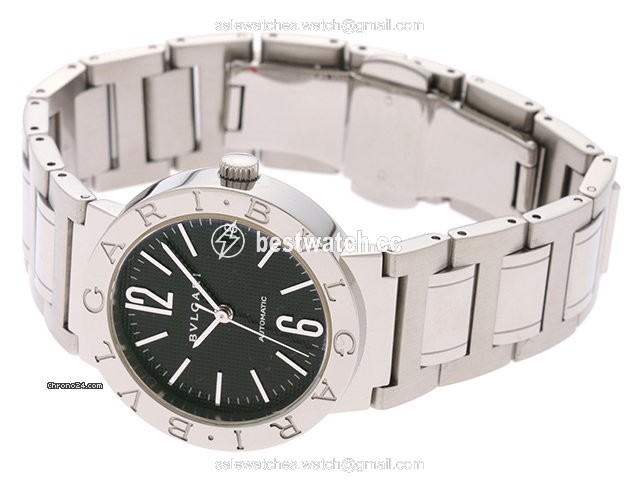 IMG_9085 Bulgari Bulgari Mens watch Unisex Automatic Steel BB33SS AUTO Replica 2