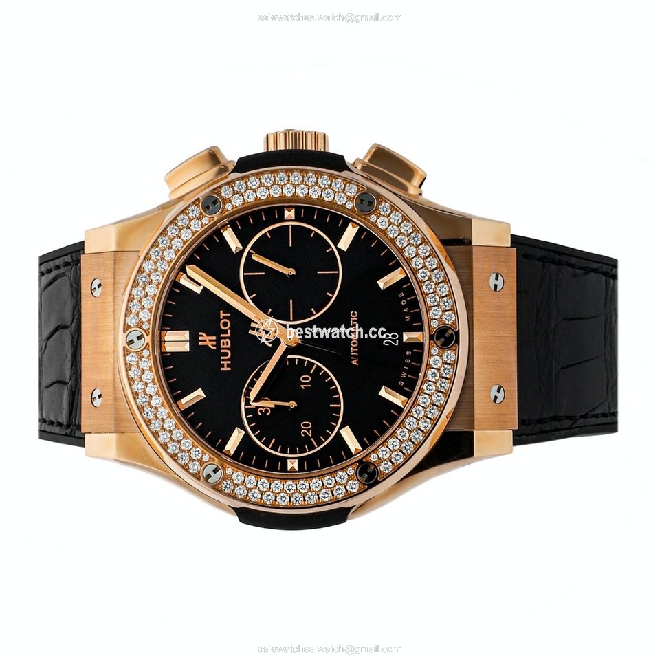 IMG_9085 Hublot Classic Fusion Chronograph Mens watch Unisex Automatic Rose gold 521.OX.1181.LR.1104 Replica 2