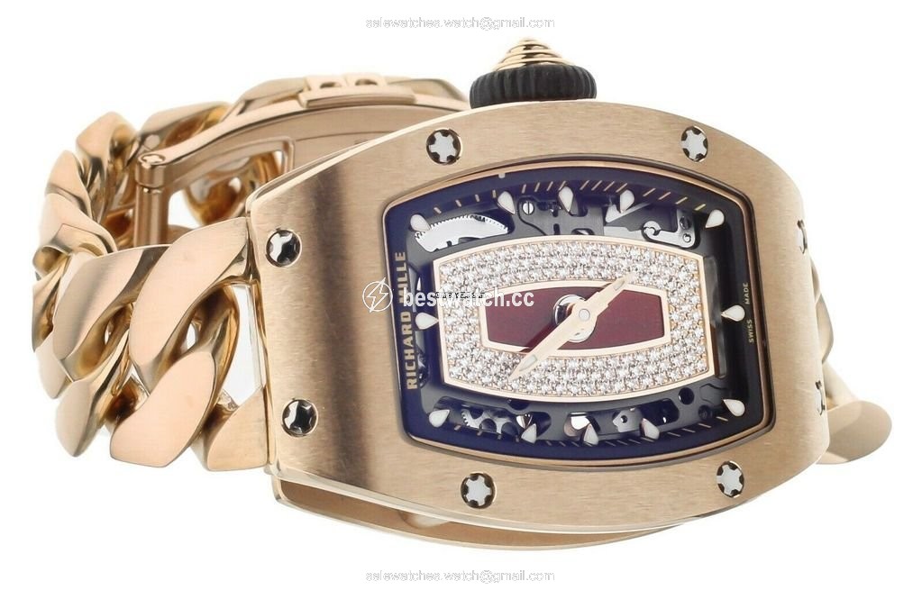 Richard Mille RM 07 Womens watch Automatic Rose gold RM07-01 Replica 2
