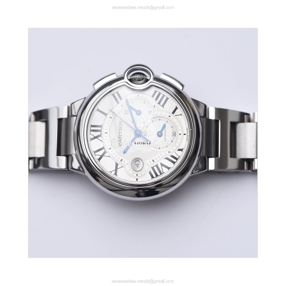IMG_9085 Cartier Ballon Bleu 44mm Mens watch Unisex Automatic Steel W6920078 Replica 2