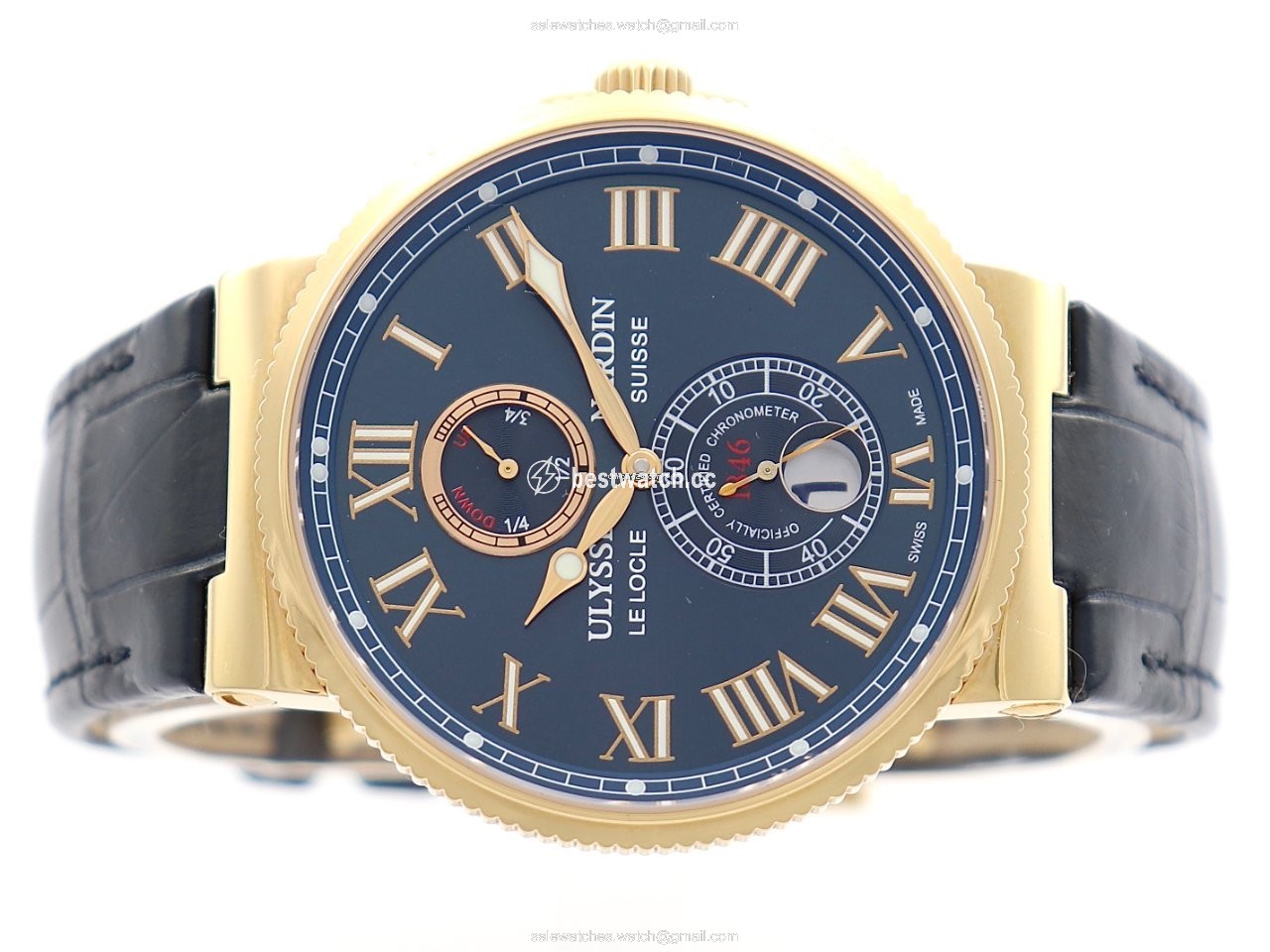 IMG_9085 Ulysse Nardin Marine Chronometer 43mm Mens watch Unisex Automatic Rose gold 266-67 43 Replica 2