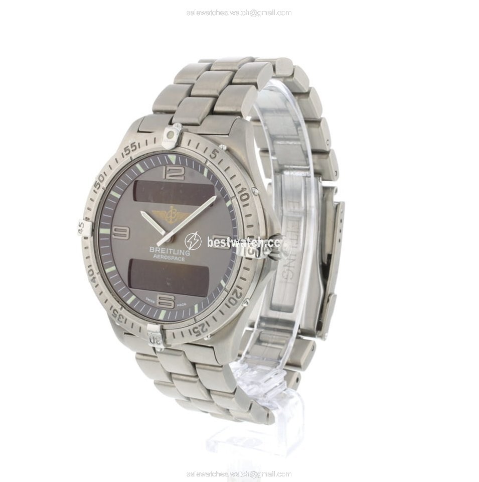 IMG_9085 Breitling Aerospace Mens watch Unisex Quartz Titanium E56062 Replica 2