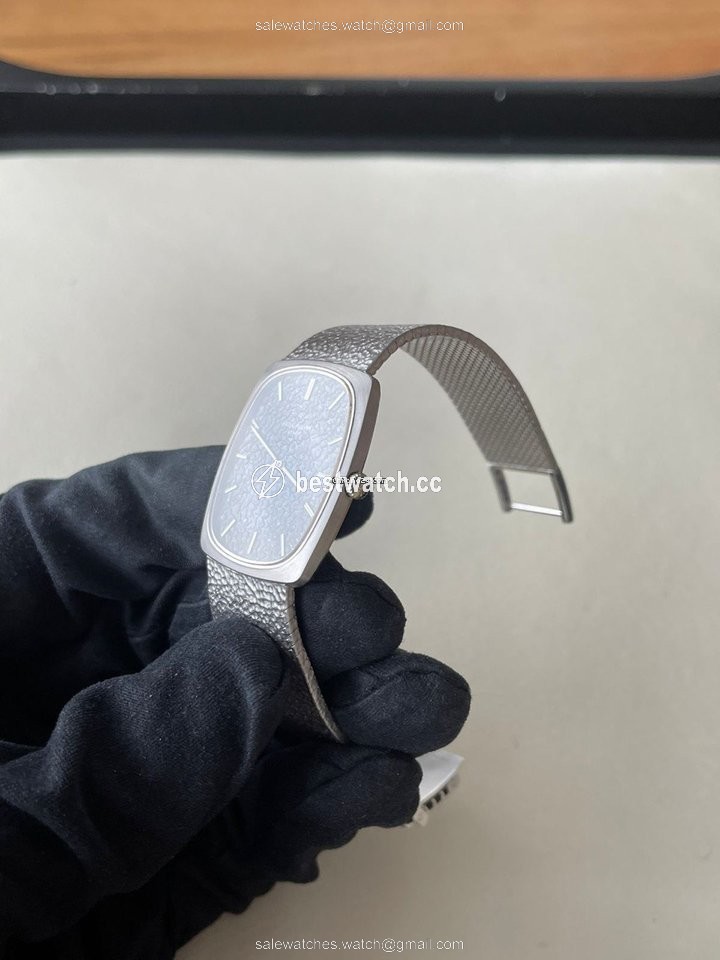 IMG_9085 Patek Philippe Golden Ellipse Mens watch Unisex Manual winding White gold 3567 Replica 2