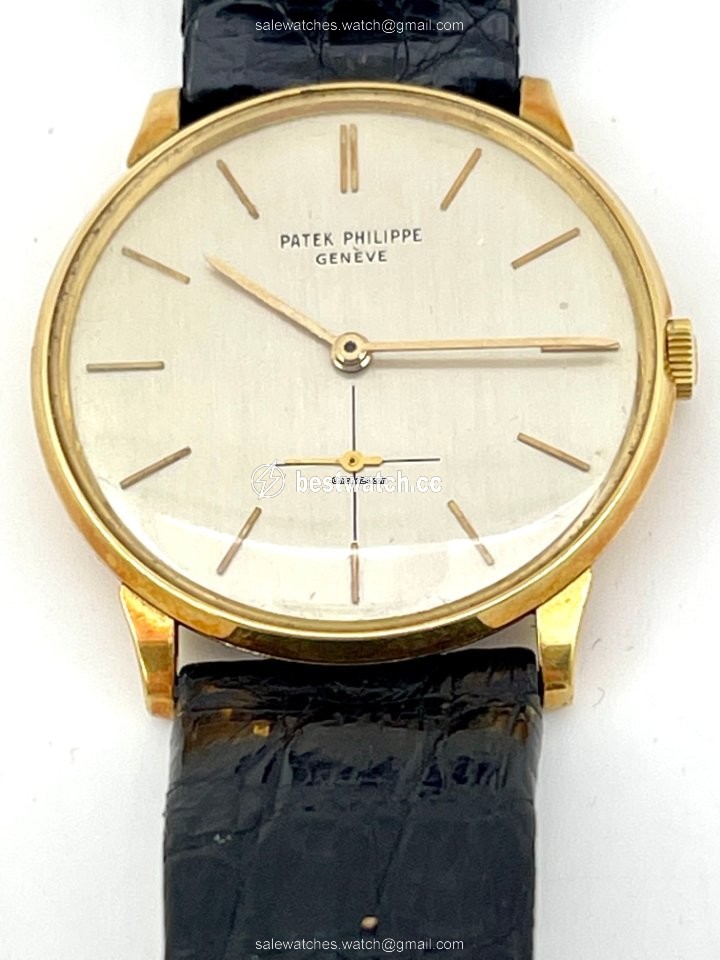 IMG_9085 Patek Philippe Calatrava Mens watch Unisex Manual winding Yellow gold 2573 2 Replica 2